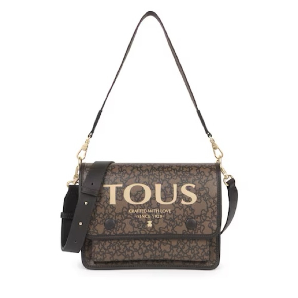 TOUS MEDIUM BROWN AUDREE KAOS MINI CROSSBODY
BAG